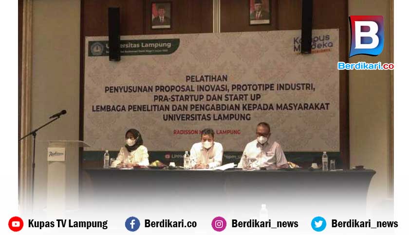 LPPM Unila Gelar Pelatihan Penyusunan Proposal Penelitian