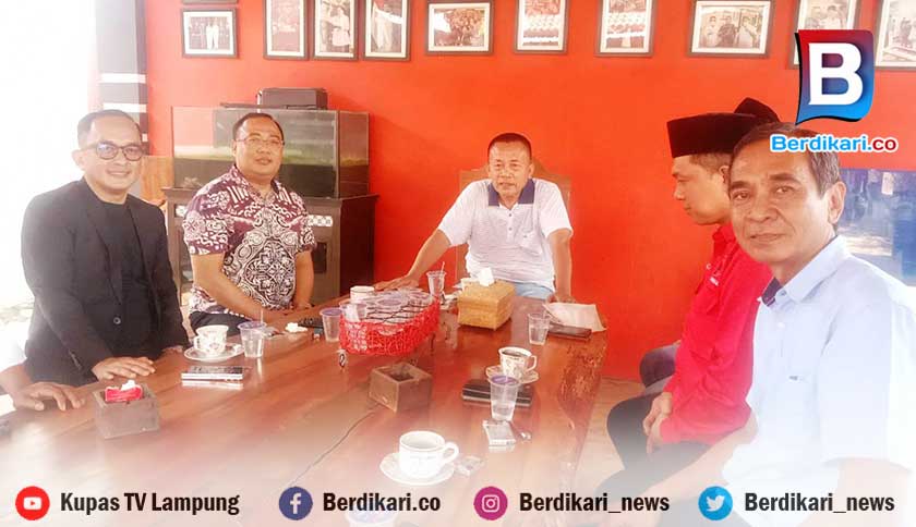 Maju Pilbup Lamtim, Owner PT. JPP Temui Ketua DPC PDI-P