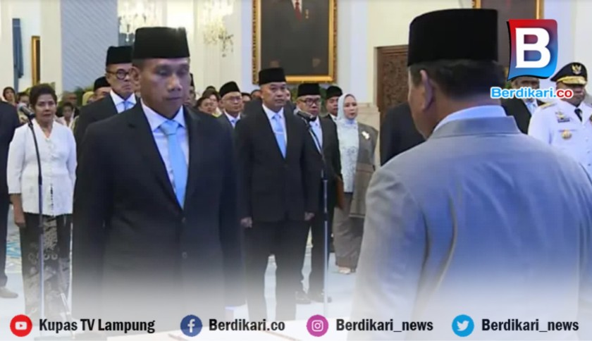 Mantan Kapolda Lampung Akhmad Wiyagus Dilantik Jadi Wamendagri