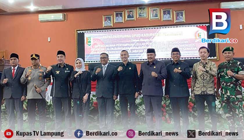 Menang PSU Pilkada Pesawaran, DPRD Usulkan Pengesahan Nanda–Antonius ke Kemendagri