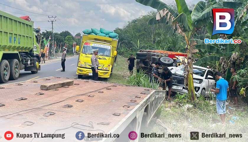 Minim Penerangan, Dua Tewas dalam Kecelakaan Beruntun di Jalan Lintas Timur Tubaba