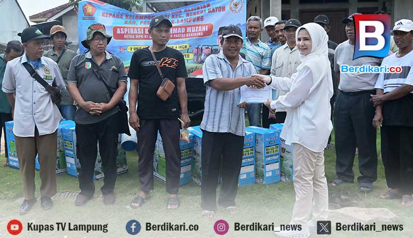 Nanda Indira Salurkan Bantuan Alsintan untuk 4 Gapoktan di Pesawaran