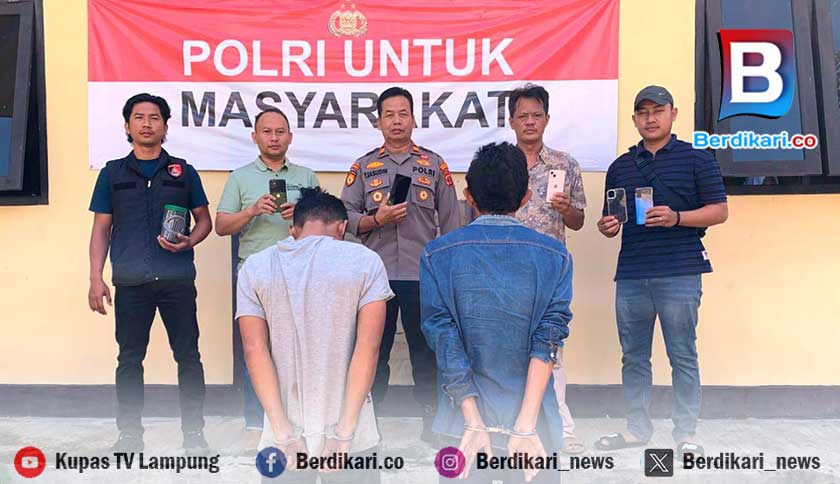 Paman dan Ponakan Curi 4 HP Milik Mahasiswa KKN di Tanggamus