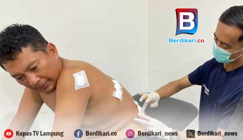 Pamong Desa di Tanjung Bintang Dibacok Warga Gegara Bansos