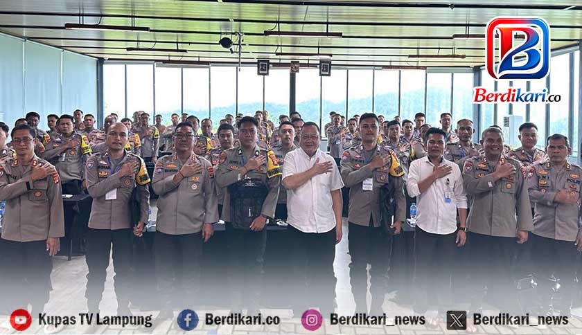 Pembekalan Bhabinkamtibmas se-Lampung, Sudin Soroti Bahaya Judi Online dan Pinjol