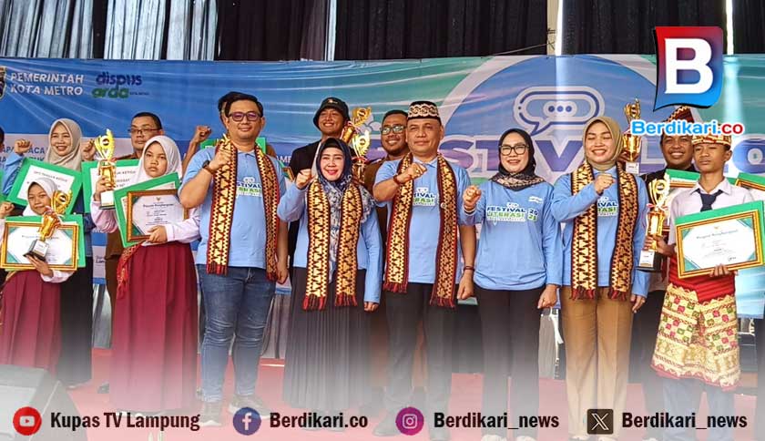 Pemkot Metro Perkuat Budaya Baca Lewat Festival Literasi, Sasar Ribuan Warga dan Pelajar