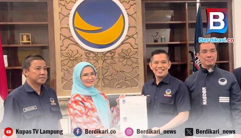 Pilkada Pesawaran, Nanda Kantongi 3 Surat Tugas dan 2 Rekomendasi