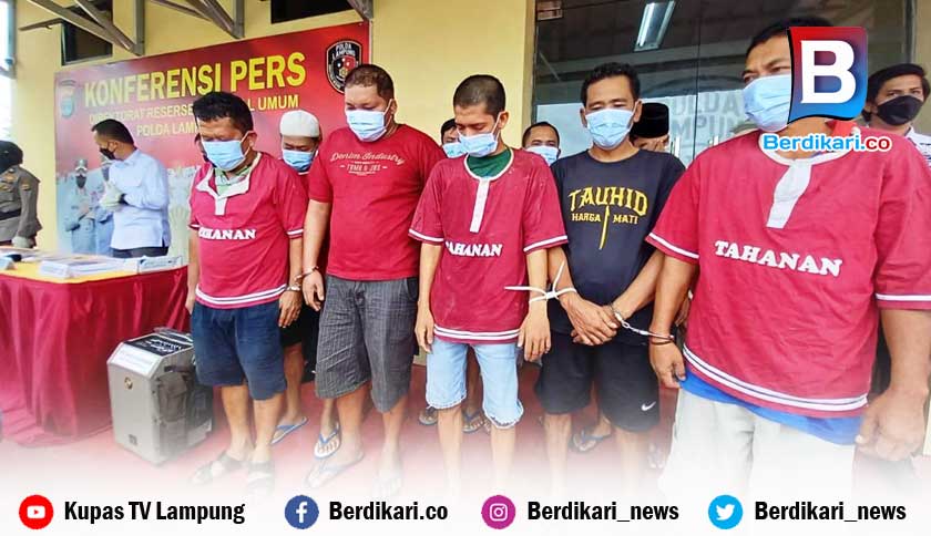 Polda Lampung Amankan Ratusan Pelaku Judi, Mulai Dari Online Hingga Konvensional