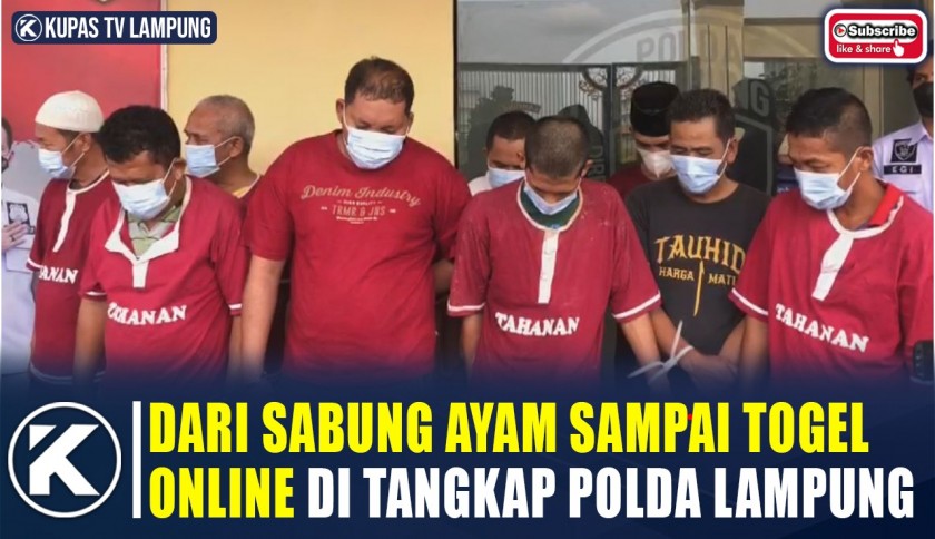 Polda Lampung Berhasil Ungkap 38 Kasus Perjudian