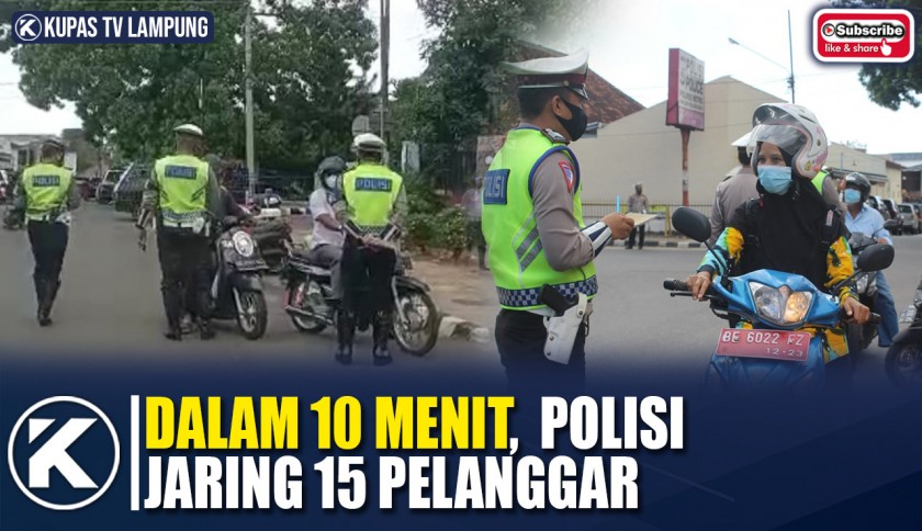 Polisi Hadang Puluhan Pelanggar Rambu Lalulintas