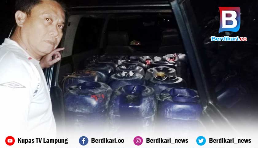 Polisi Ringkus Penimbun Solar dan Pertalite di Pesawaran Lampung