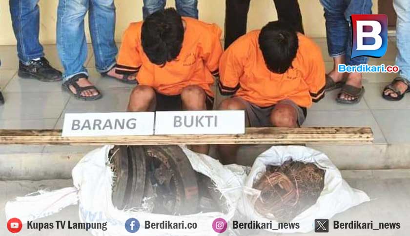 Polisi Tangkap 2 Pencuri Dinamo Listrik 10.000 Watt di Tuba
