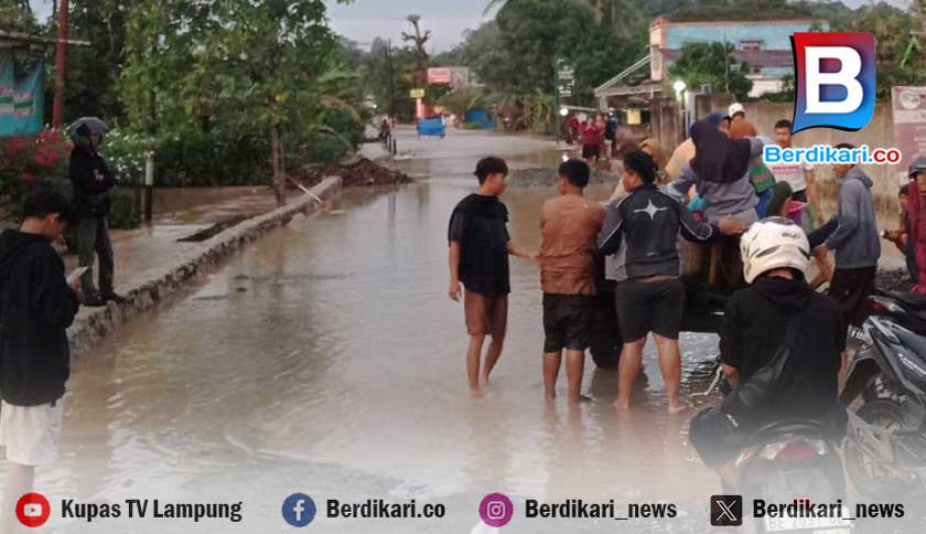 Puluhan Rumah di Pringsewu Terendam Banjir