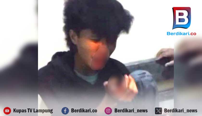 Remaja Kepergok Curi Kotak Amal Masjid Agung Kalianda