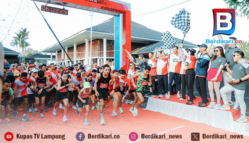 Ribuan Peserta Meriahkan 'PMI Run 4 Humanity' di Lampung