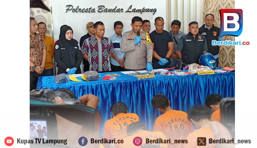 Selama Operasi Sikat Krakatau 2024, 50 Penjahat di Bandar Lampung Diringkus Polisi
