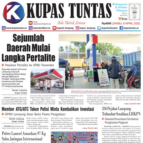 Surat Kabar Harian Kupas Tuntas Edisi Rabu, 6 April 2022