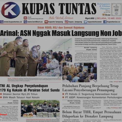 Surat Kabar Harian Kupas Tuntas Edisi Selasa, 10 Mei 2022