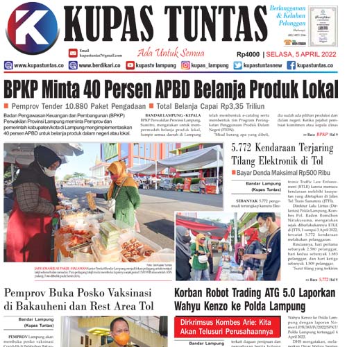 Surat Kabar Harian Kupas Tuntas Edisi Selasa, 5 April 2022