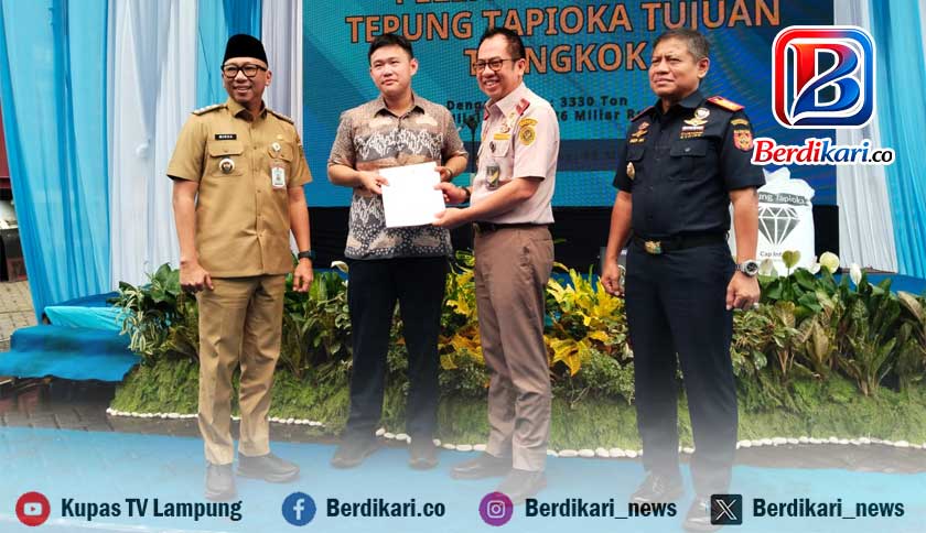 Tembus Pasar Global, 3.330 Ton Tapioka Lampung Diekspor ke Tiongkok