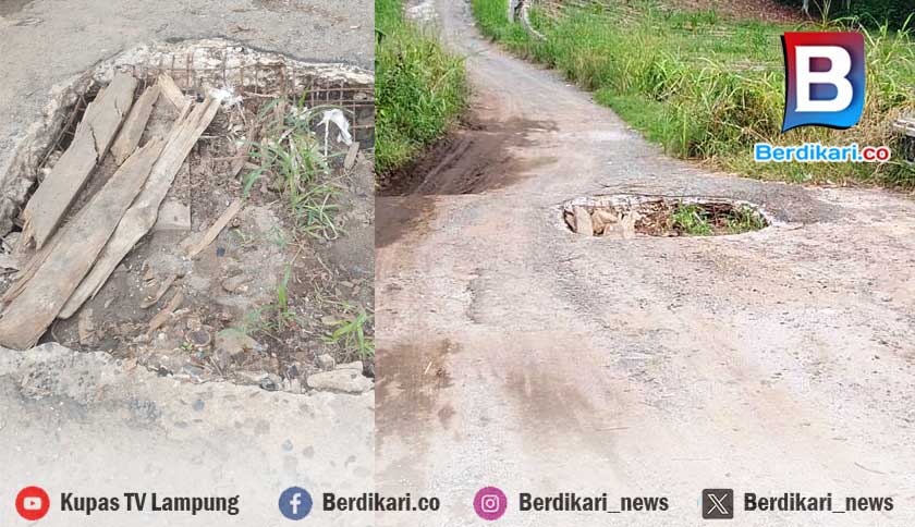 Warga Dua Desa di Lampung Utara Desak Perbaikan Jembatan Rusak